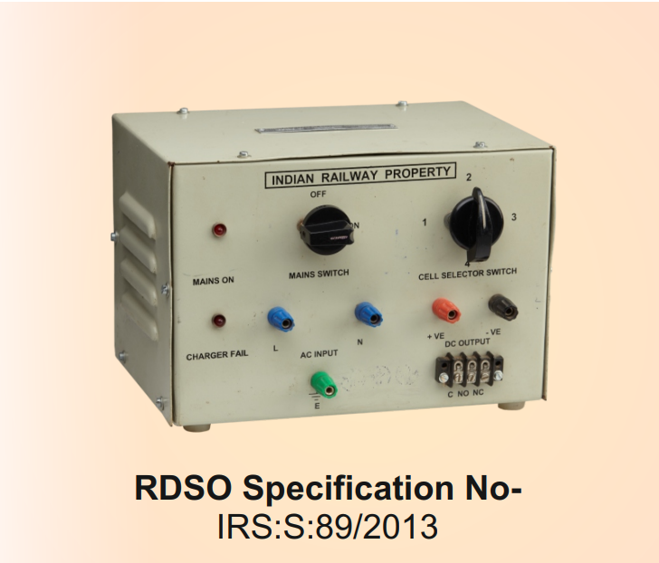 TRACK FEED BATTERY CHARGER For D. C. Track Circuit in Railway Signaling